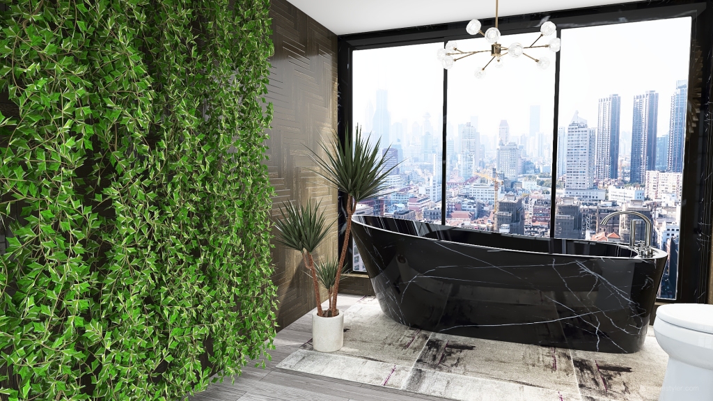 modern style bathroom 3d design renderings