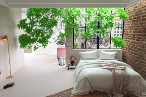 Apartment bedroom Design Rendering