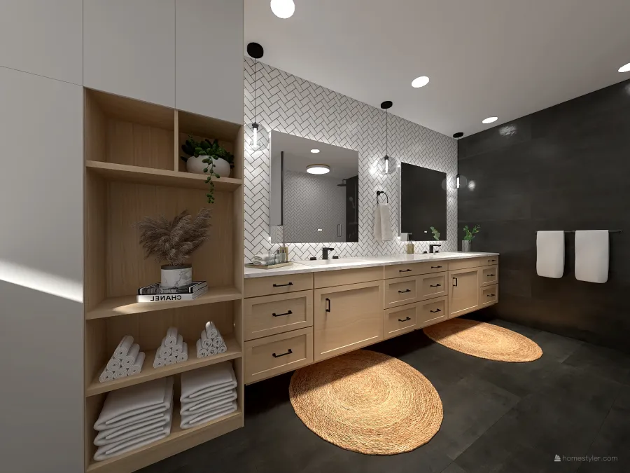 CONTEMPORARY BATH 3d design renderings