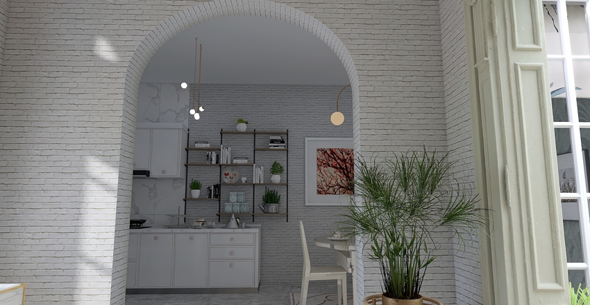 Blossom, a garden cottage Interior Design Render
