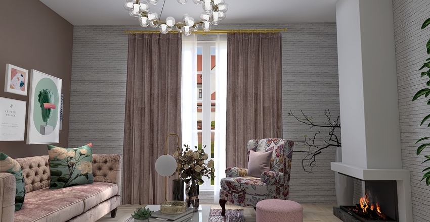 Blossom, a garden cottage Interior Design Render