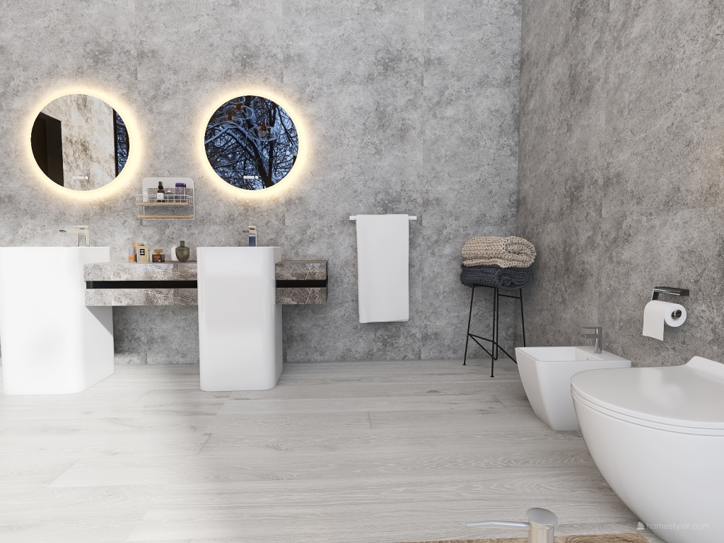 Cozy modern home in Switzerland 3d design renderings