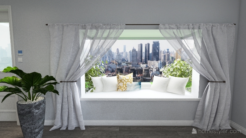 Modern NYC Brownstone 3d design renderings