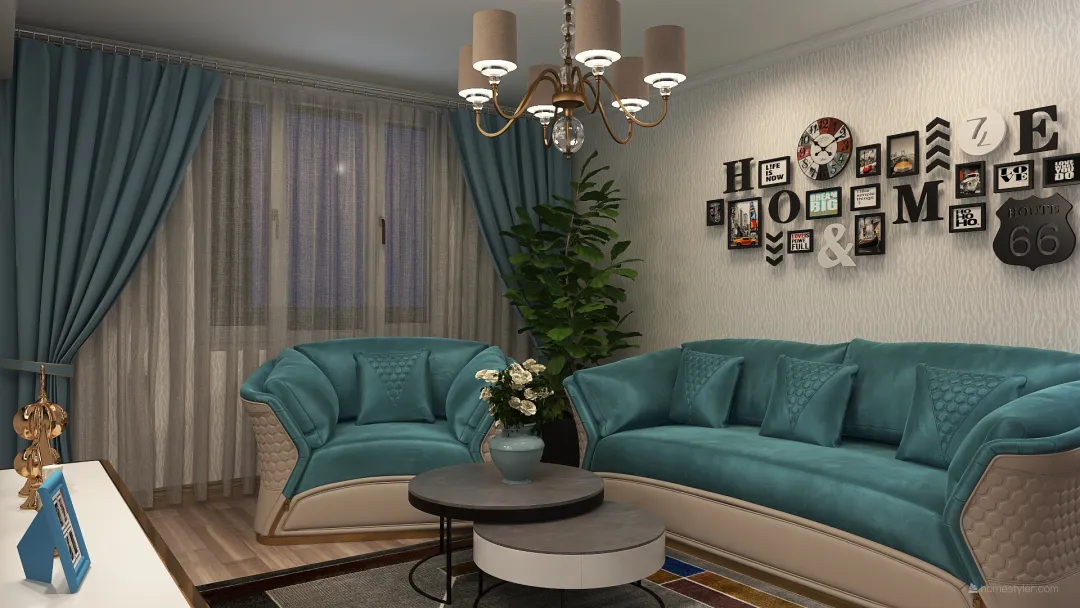 Квартира на Бакинах 3d design renderings