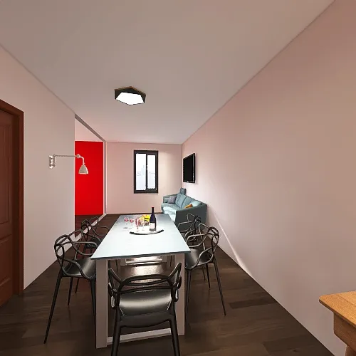Studio Apartment Project 3d design renderings