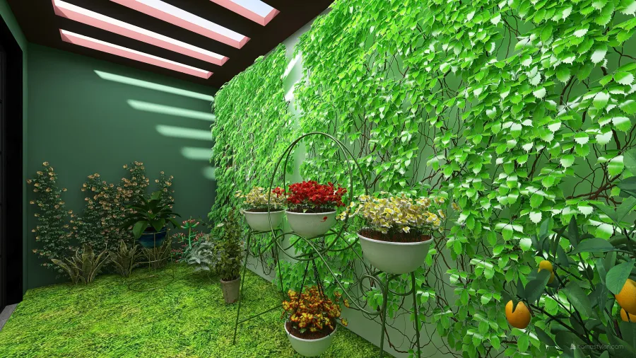 Indoor Garden 3d design renderings