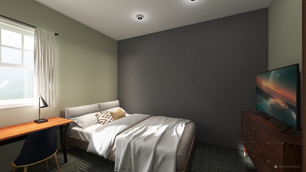 Bedroom 1 3d design renderings