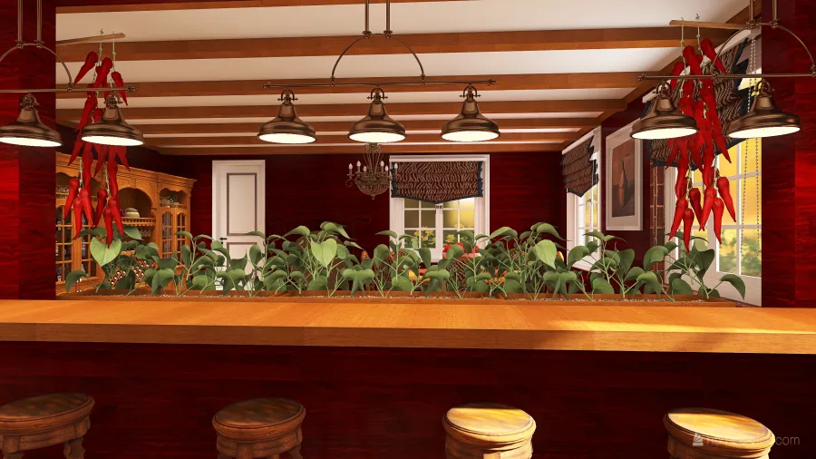 country farmhouse 3d design renderings