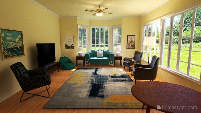 Various Living Room Designs Interior Design Render