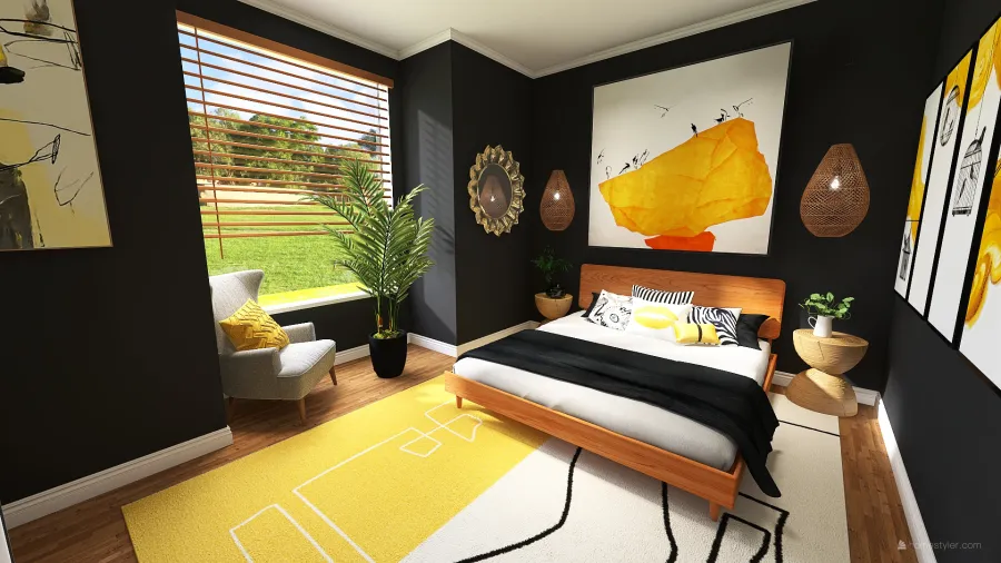 Modern Classic 3 Bedroom 3d design renderings