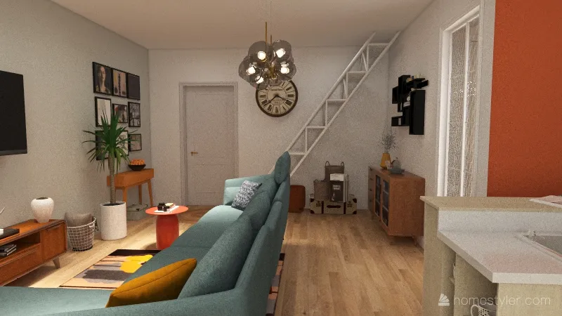 appartamento E 3d design renderings