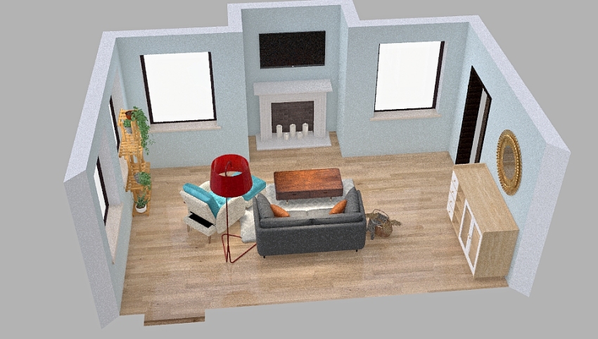 Single Living Room 3d design picture 26.51