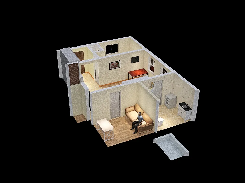 Natasha Cottage 3d design renderings