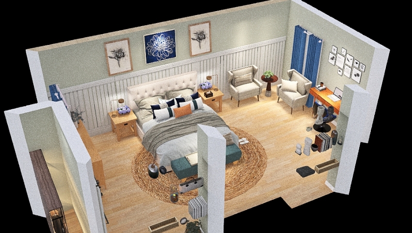 McCracken- Bedroom Floorplan 3d design picture 36.09