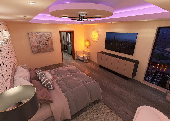 Master Bedroom by Dr. M. Harraz Design Rendering