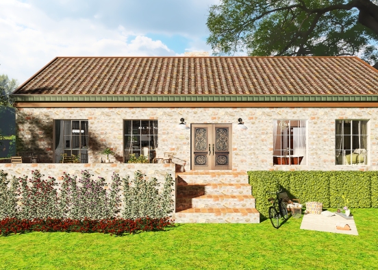 Rustic StyleOther Farmhouse French Country Home Project Design Rendering