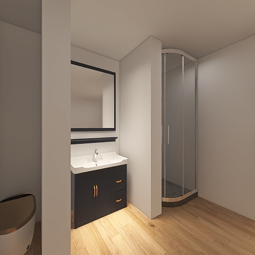 Banheiro de Hóspedes 3d design renderings