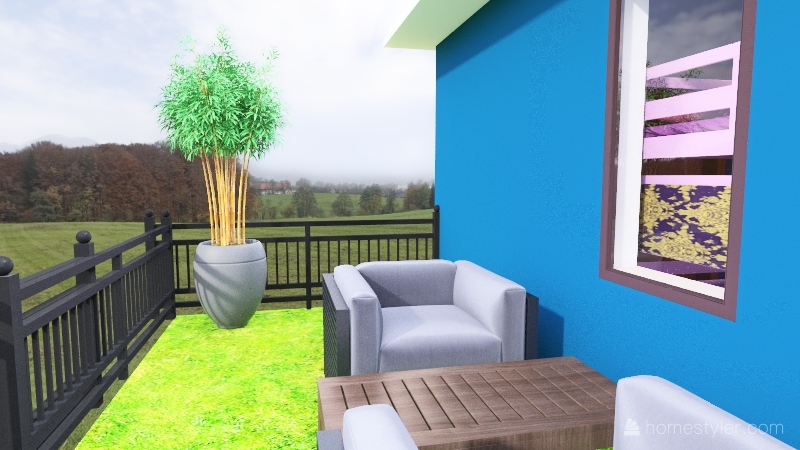 a small living 3d design renderings
