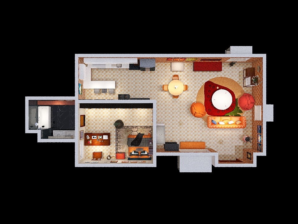 Tiny Little House 2.0 3d design renderings