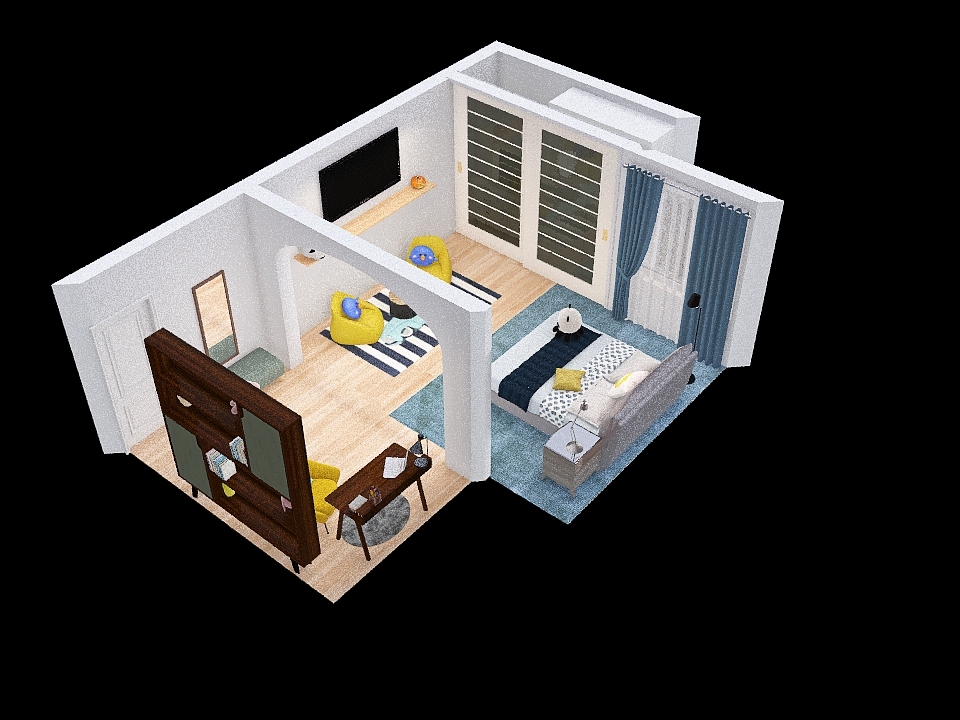 FINAL Turpin-TDJ2O1-Bedroom Floorplan 3d design renderings