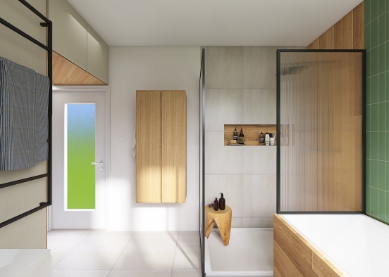 Copy of Green Family Bathroom Design Rendering