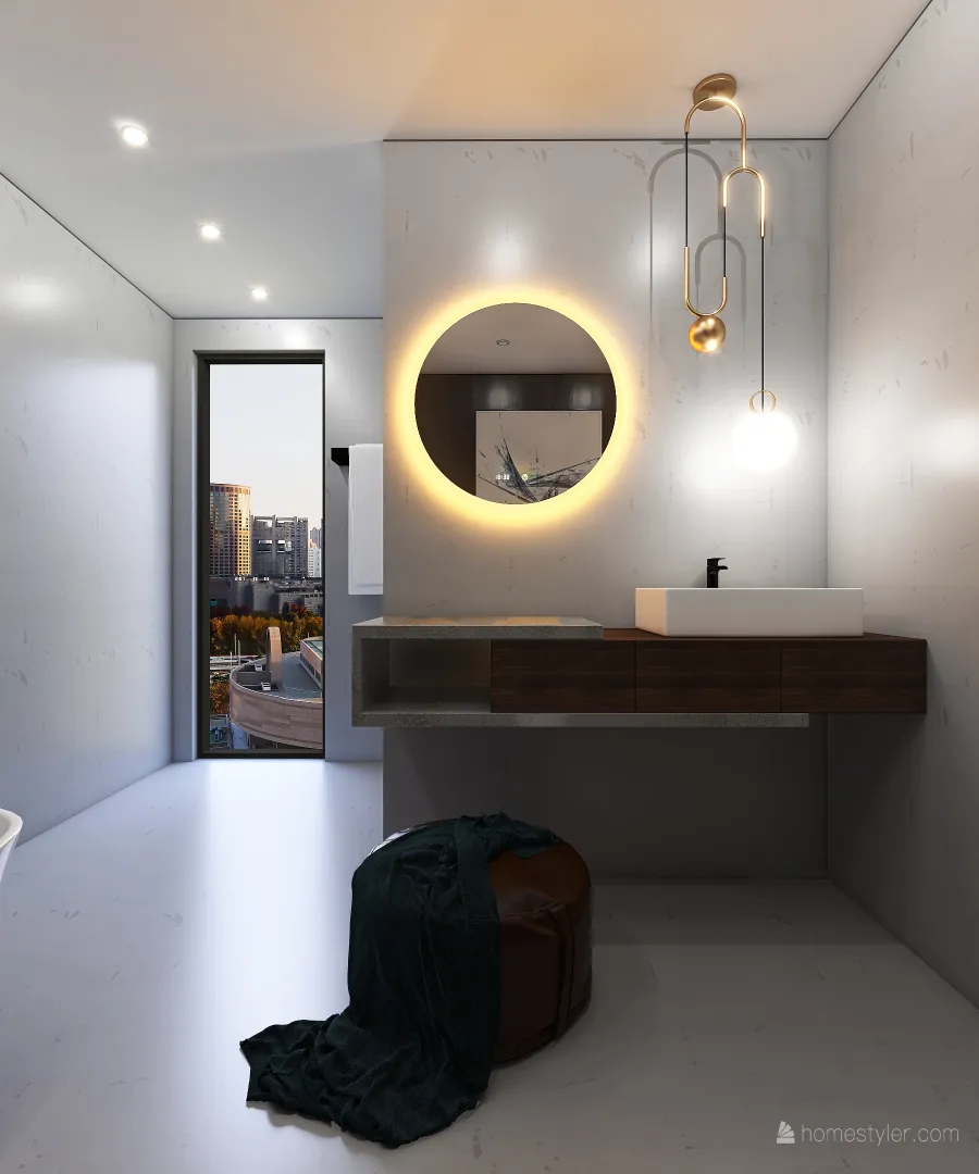Little modern apartment 3d design renderings