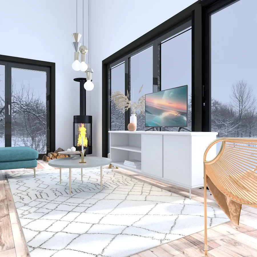 Boho-Nordic 3d design renderings