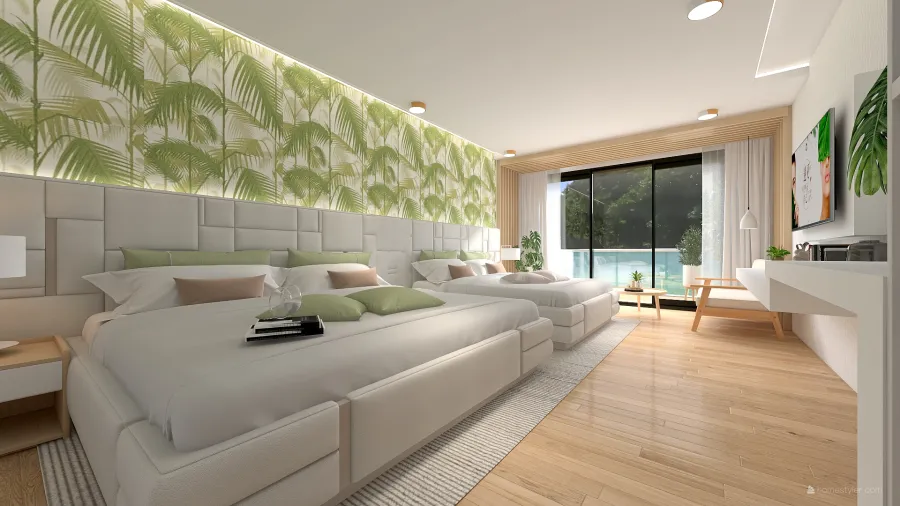 Muji - Tropical Inspired 3d design renderings