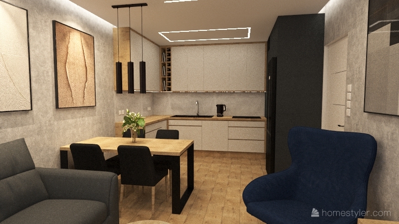 Mieszkanie v26 3d design renderings