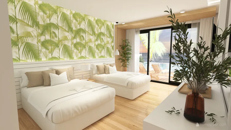 Muji - Tropical Inspired 3d design renderings