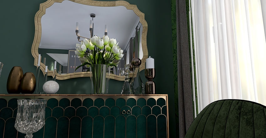For the love of green. Interior Design Render