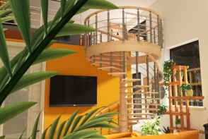 Loft + Bedroom Design Rendering