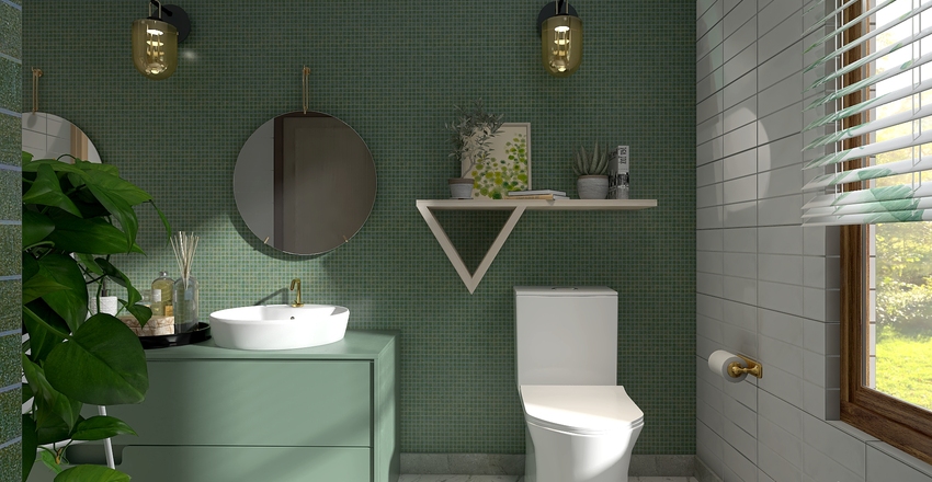 For the love of green. Interior Design Render
