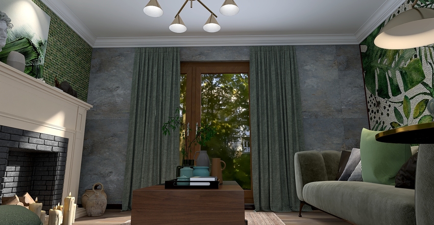 For the love of green. Interior Design Render