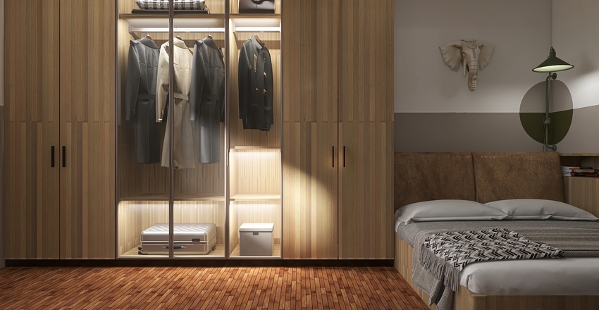 Color blocking Interior Design Render