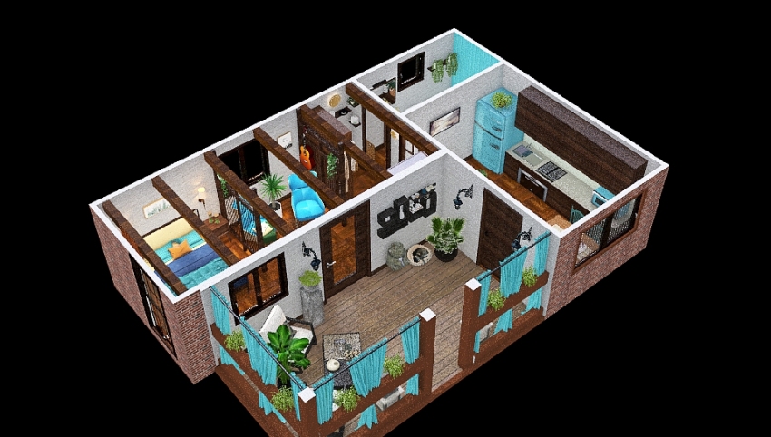 Modular Home 3d design picture 52.63