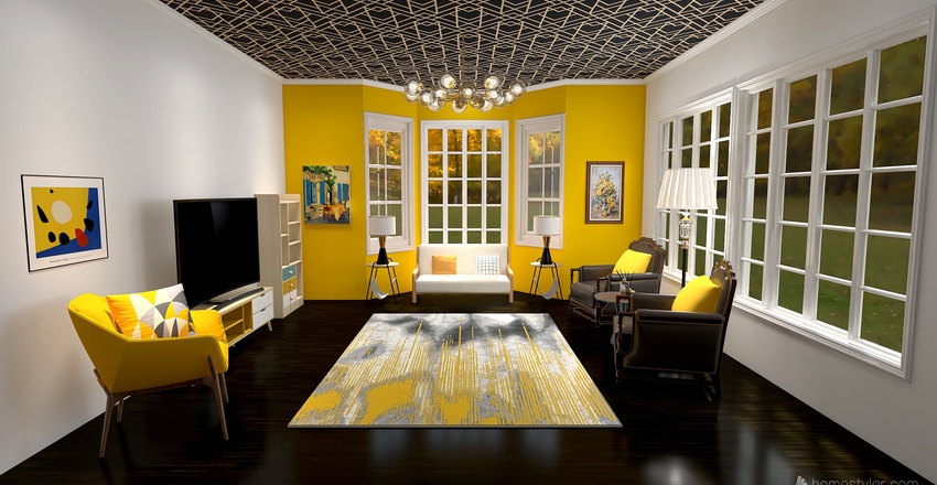 Various Living Room Designs Interior Design Render