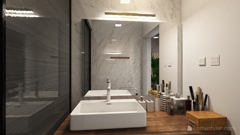 studio apartment C 3d design renderings