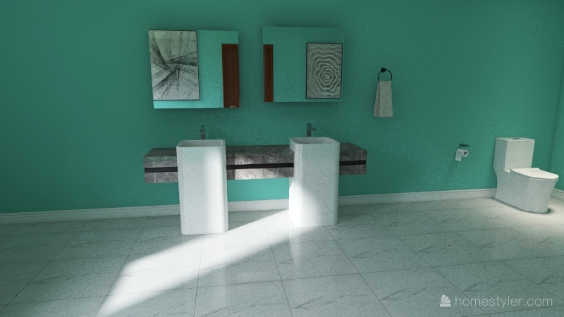 Small cottage Interior Design Render