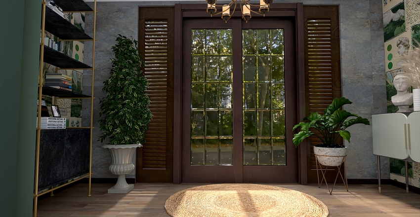 For the love of green. Interior Design Render