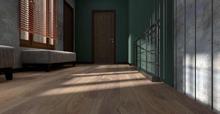 For the love of green. Interior Design Render
