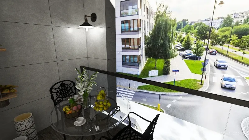 Apartment Wilanow 3d design renderings