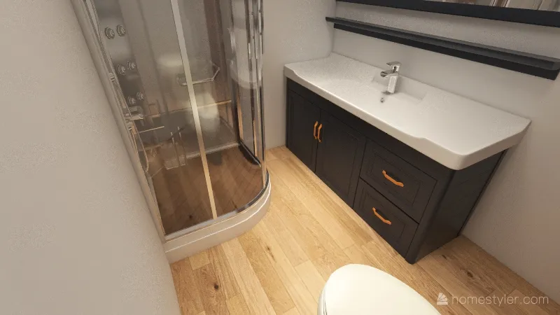 West - Bathroom 3d design renderings