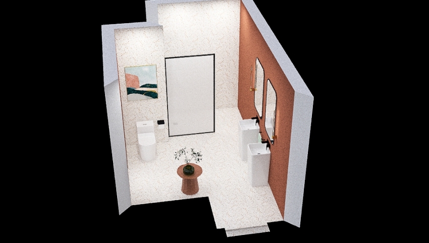 Terrazzo bathroom 3d design picture 10.64