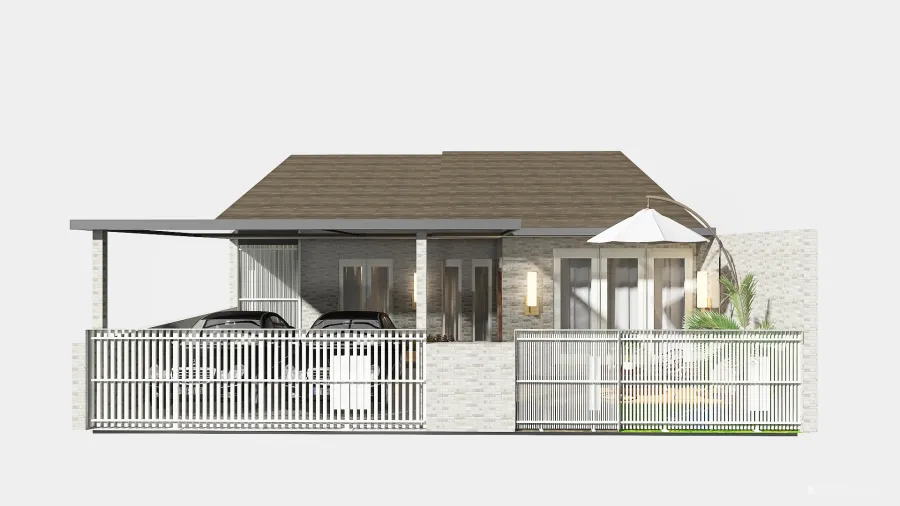 Rumah Putih Fix 10x20 3d design renderings
