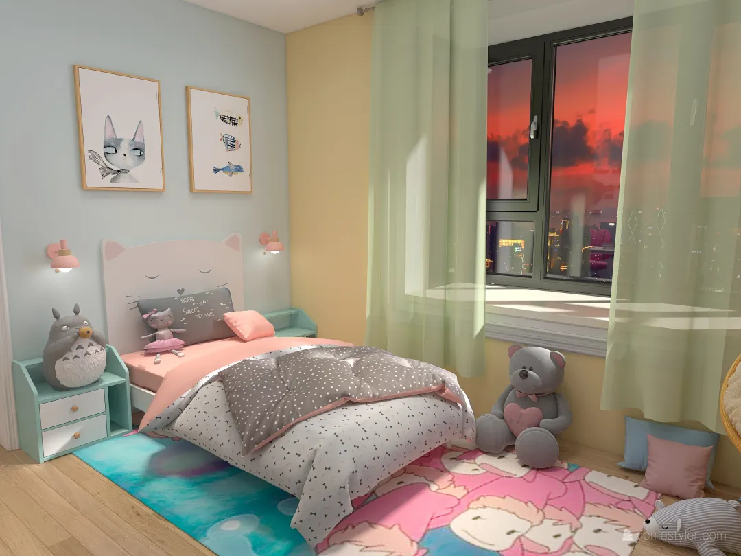 Dream Childhood Room 3d design renderings
