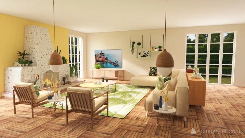 Casa tropical 3d design renderings