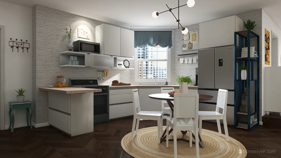 Friends - Apartment Renovation (Monica and Rachel) 3d design renderings
