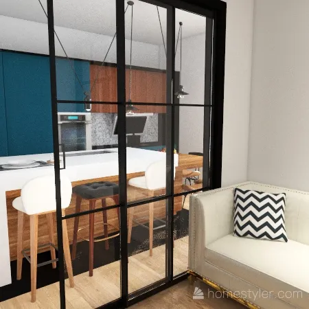 tiny apartment 3d design renderings