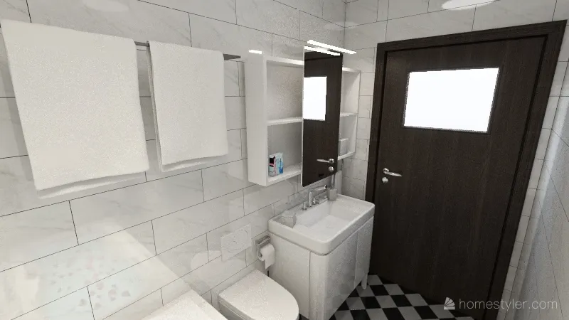 Łazienka 2 3d design renderings